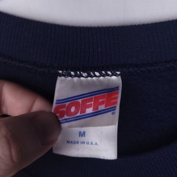 Vintage United States Navy Sweatshirt Mens Medium Navy Fleece - Picture 10 of 12